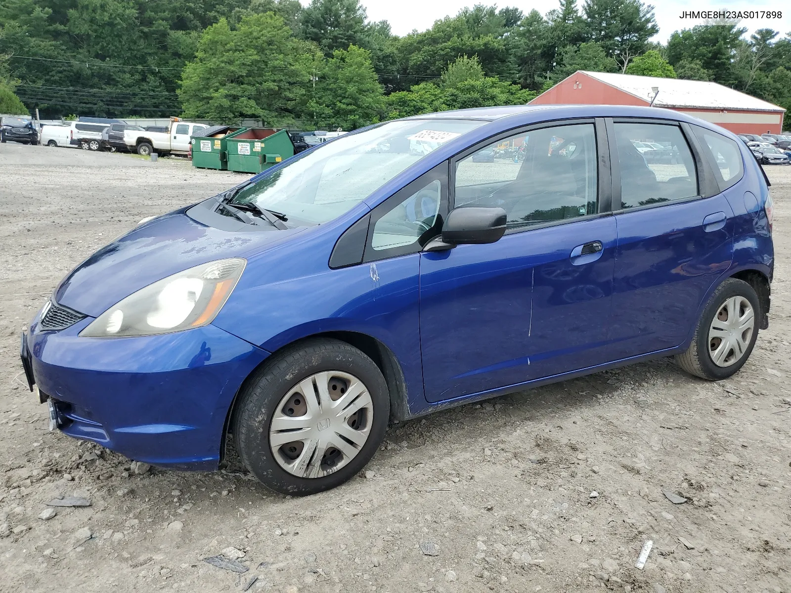 2010 Honda Fit VIN: JHMGE8H23AS017898 Lot: 63514324