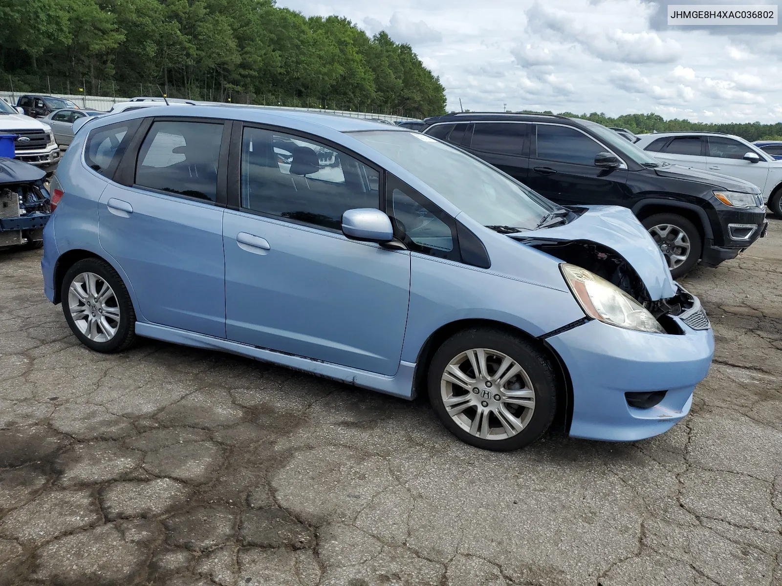 2010 Honda Fit Sport VIN: JHMGE8H4XAC036802 Lot: 63757104