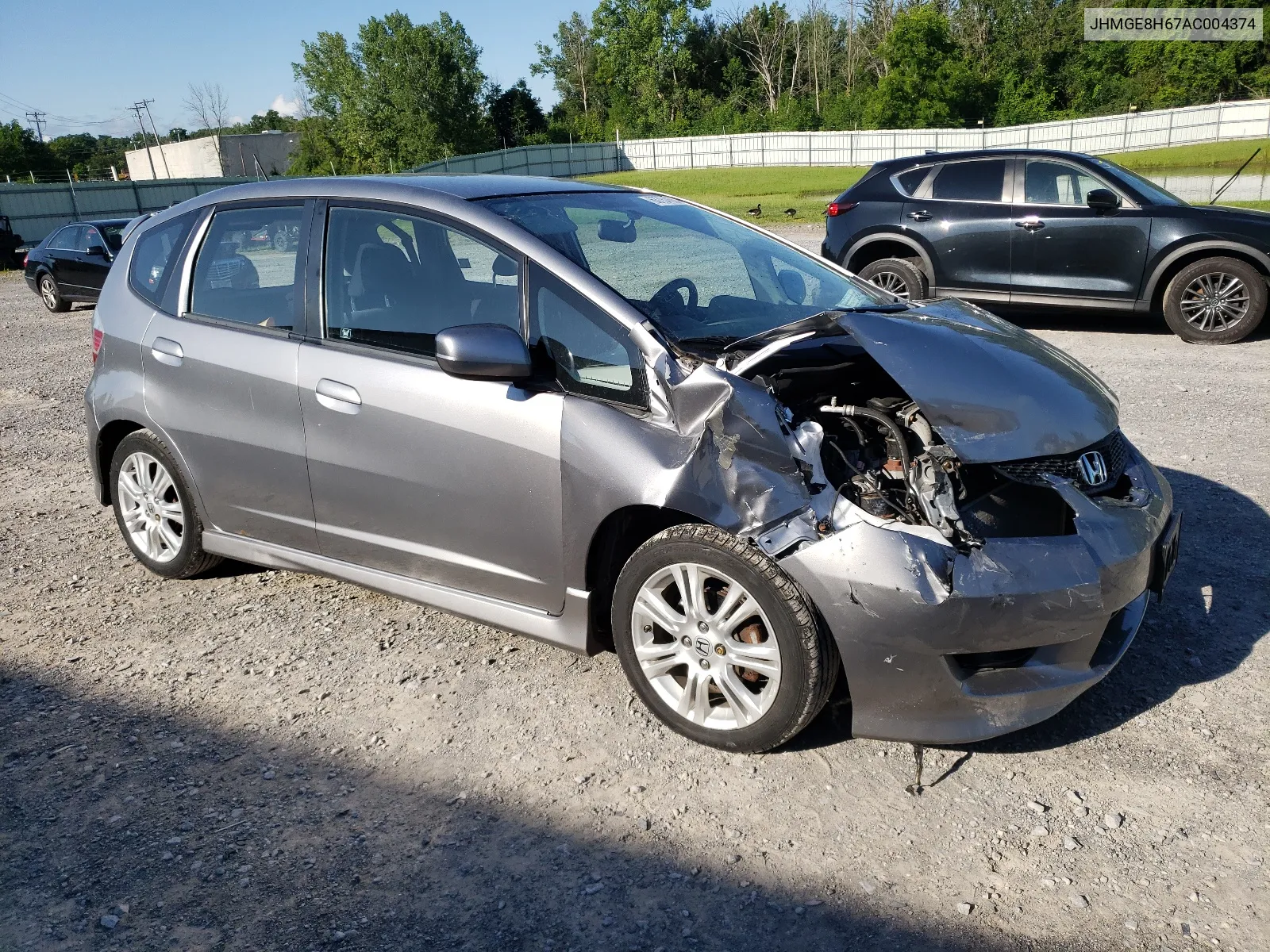 2010 Honda Fit Sport VIN: JHMGE8H67AC004374 Lot: 63784604