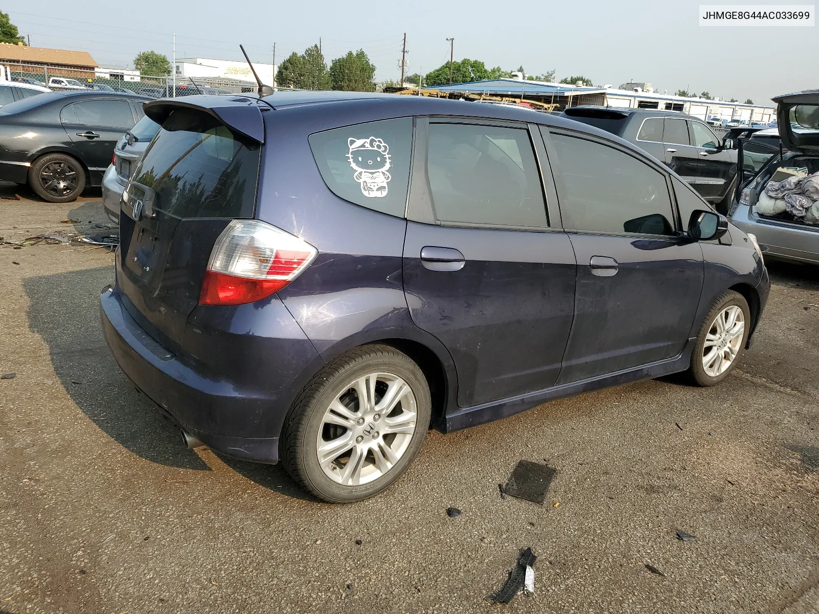 2010 Honda Fit Sport VIN: JHMGE8G44AC033699 Lot: 64240324