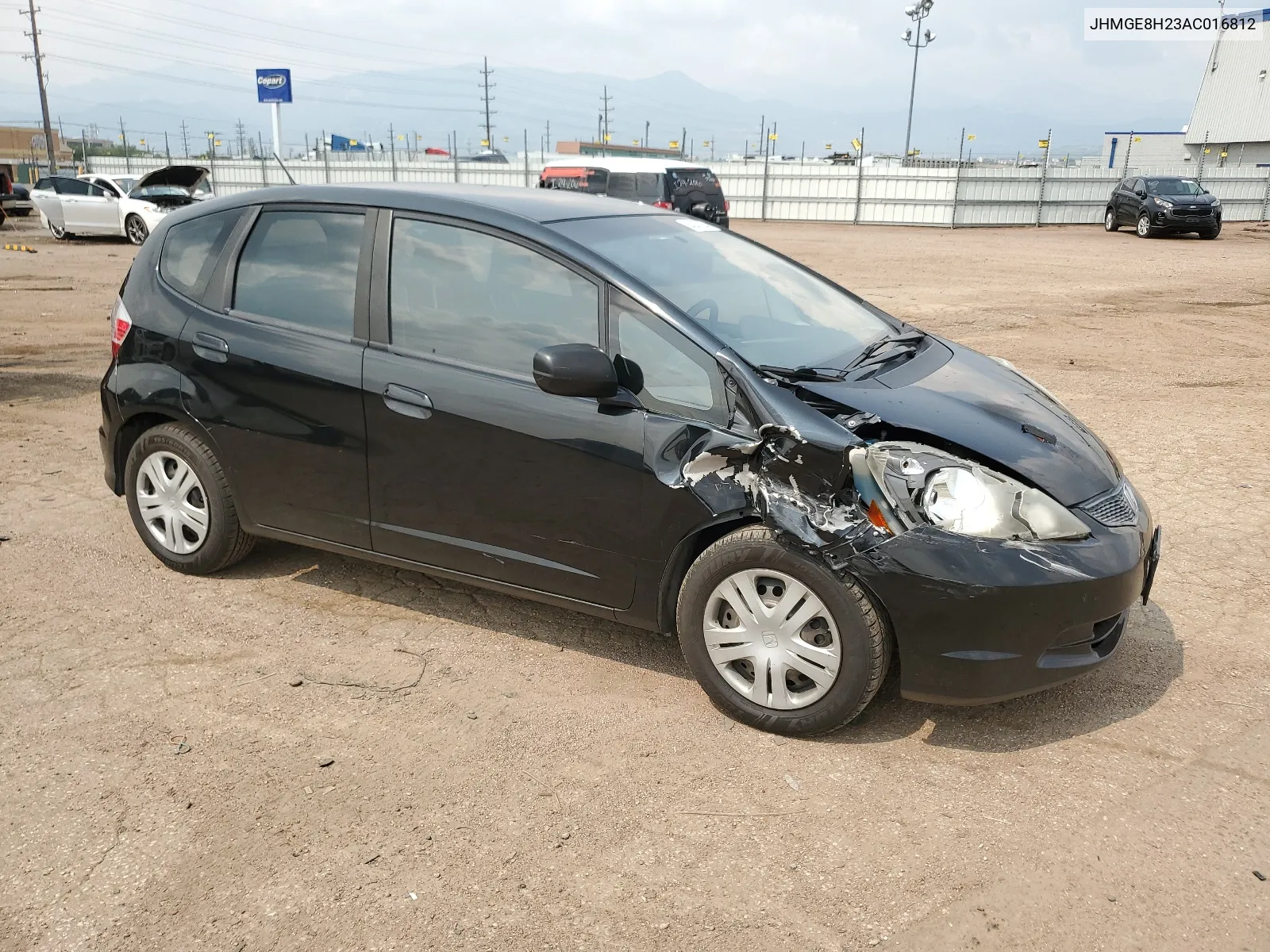 2010 Honda Fit VIN: JHMGE8H23AC016812 Lot: 64647944