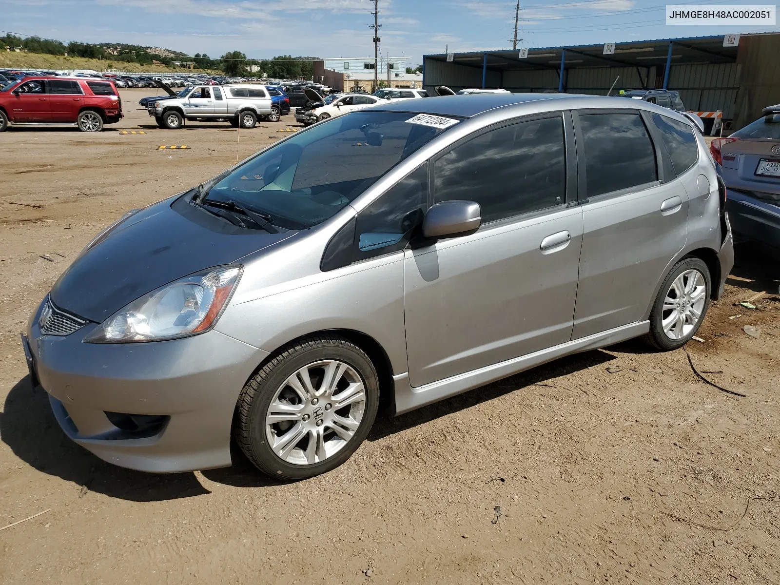 2010 Honda Fit Sport VIN: JHMGE8H48AC002051 Lot: 64712284