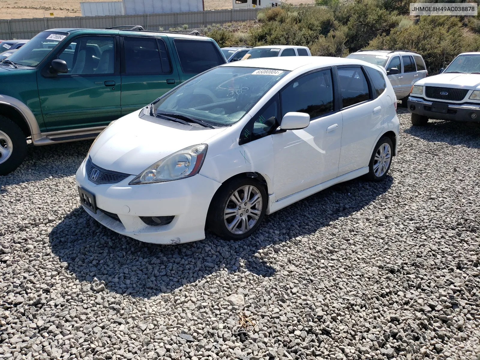 2010 Honda Fit Sport VIN: JHMGE8H49AC038878 Lot: 65080804