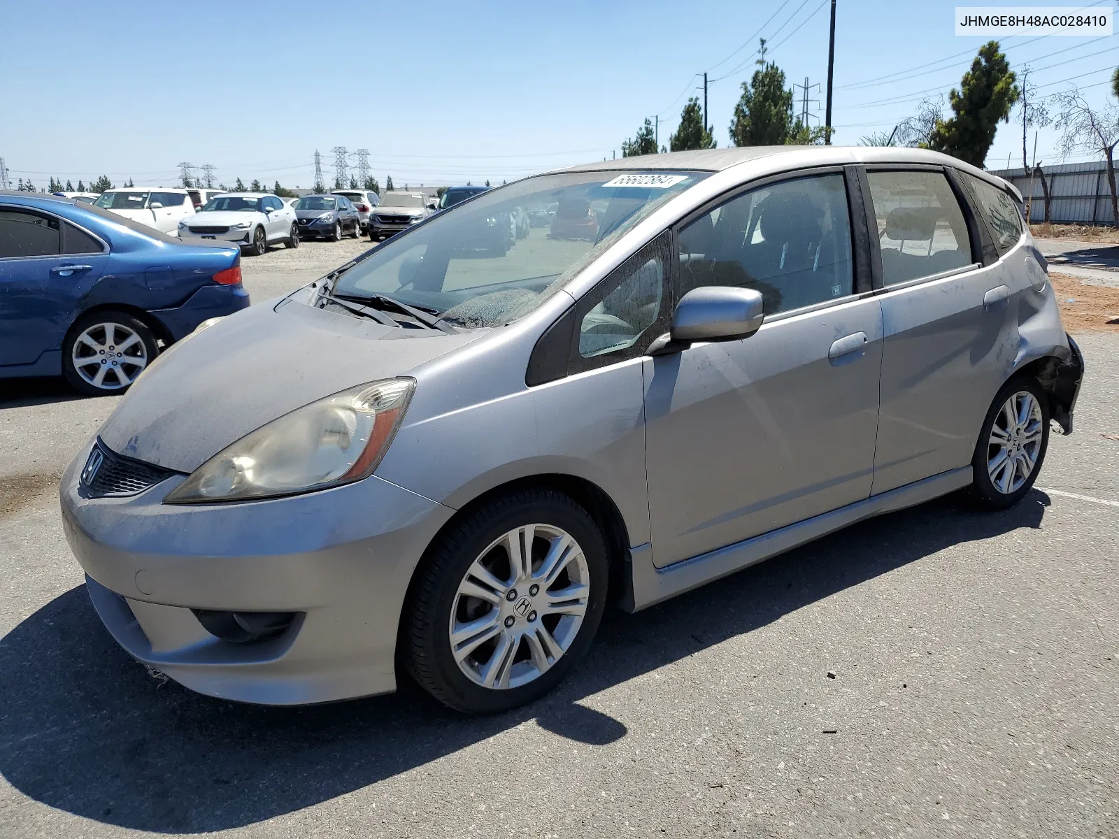 2010 Honda Fit Sport VIN: JHMGE8H48AC028410 Lot: 65602864