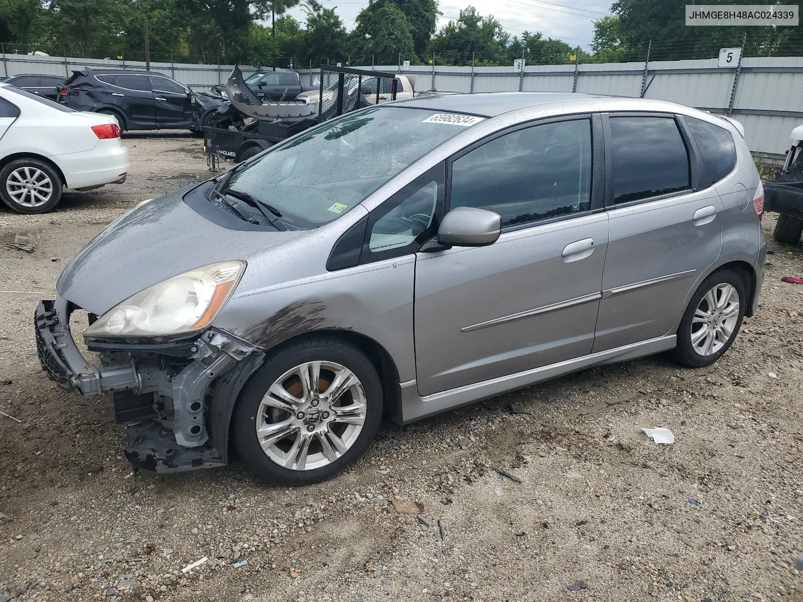 2010 Honda Fit Sport VIN: JHMGE8H48AC024339 Lot: 65982634