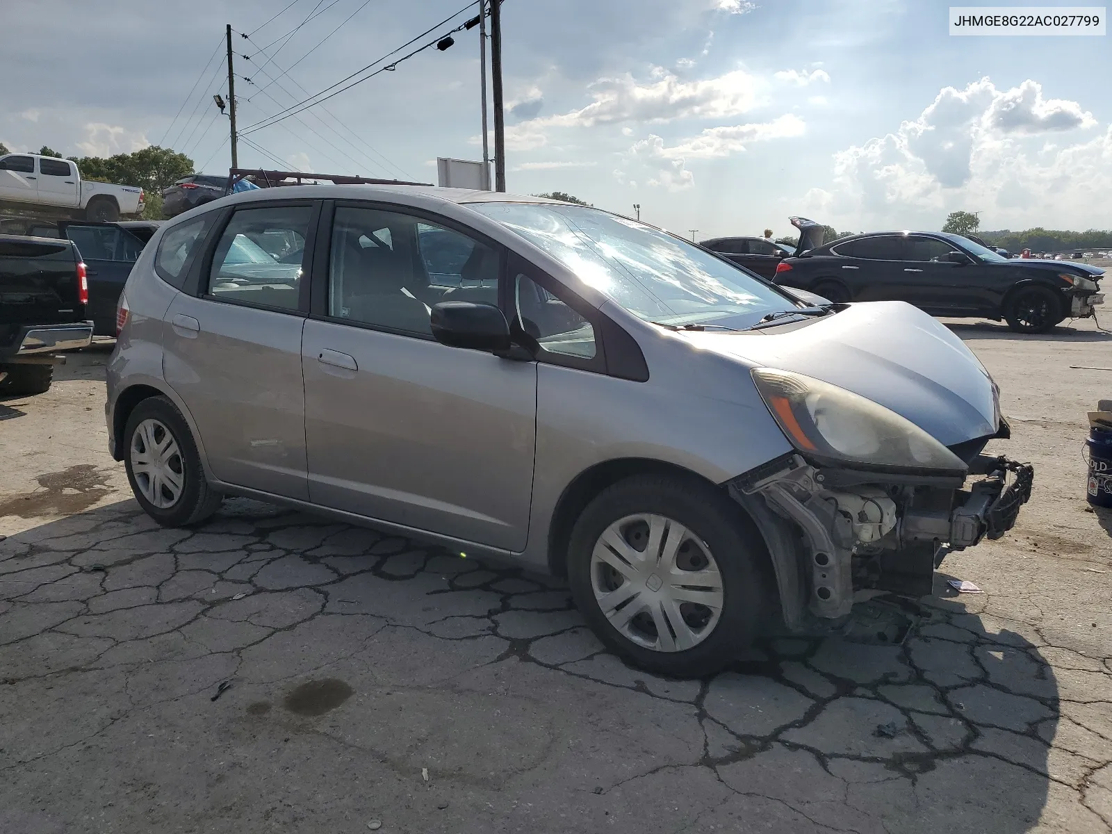 2010 Honda Fit VIN: JHMGE8G22AC027799 Lot: 66072624