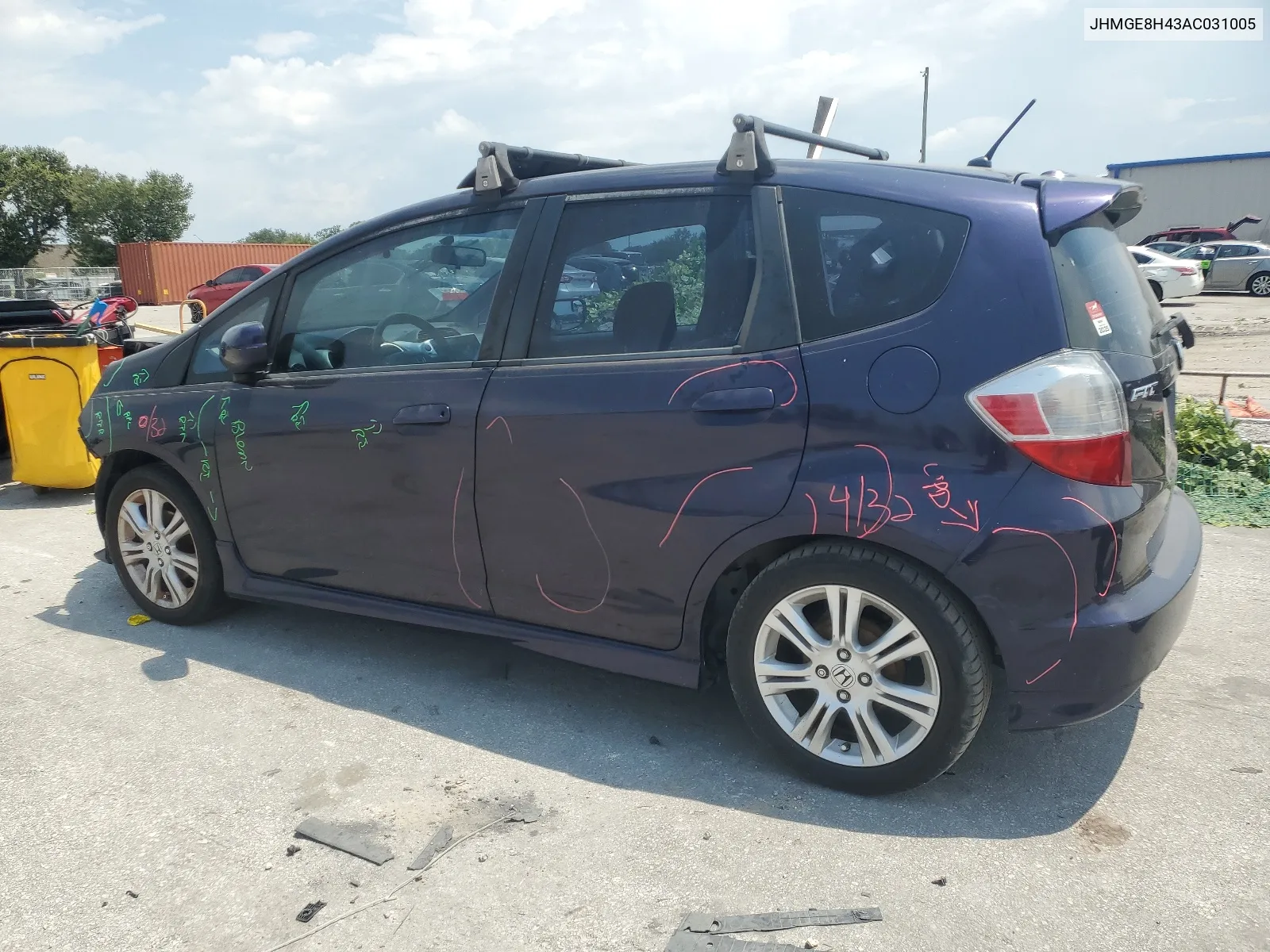 JHMGE8H43AC031005 2010 Honda Fit Sport