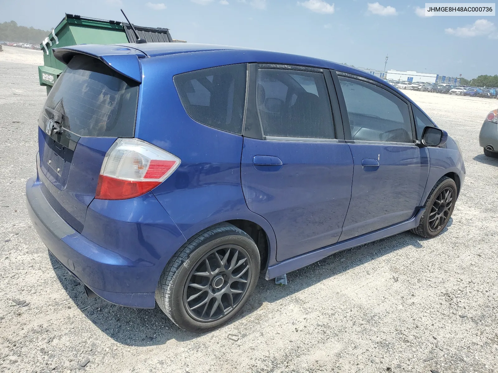 2010 Honda Fit Sport VIN: JHMGE8H48AC000736 Lot: 67682034