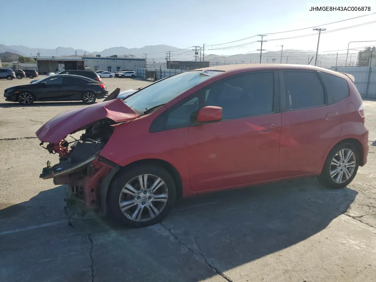 2010 Honda Fit Sport VIN: JHMGE8H43AC006878 Lot: 72054984