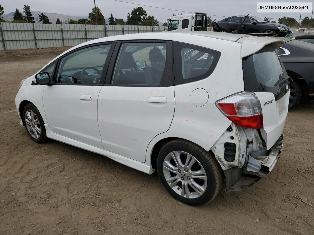 2010 Honda Fit Sport VIN: JHMGE8H66AC023840 Lot: 72062794