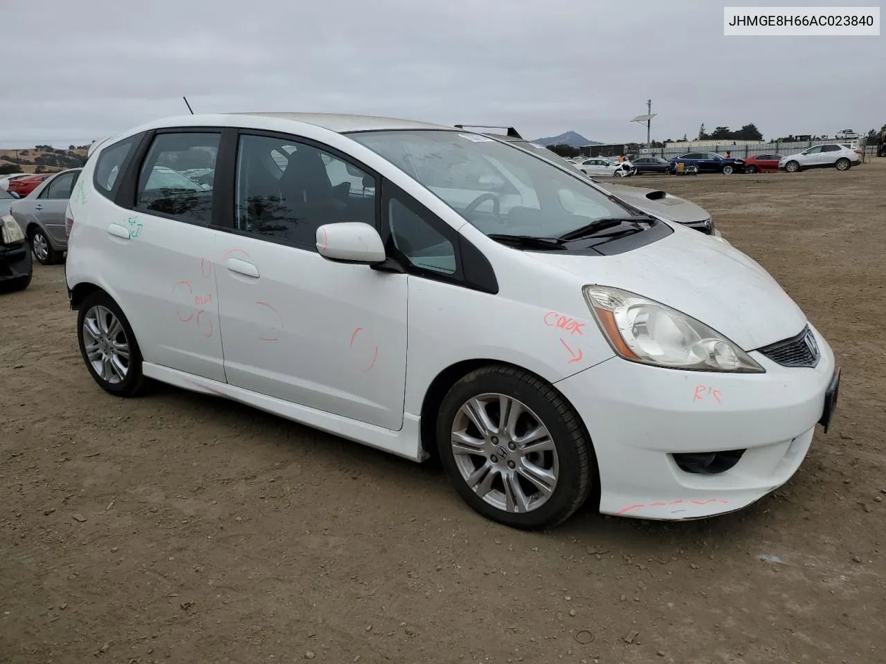 2010 Honda Fit Sport VIN: JHMGE8H66AC023840 Lot: 72062794