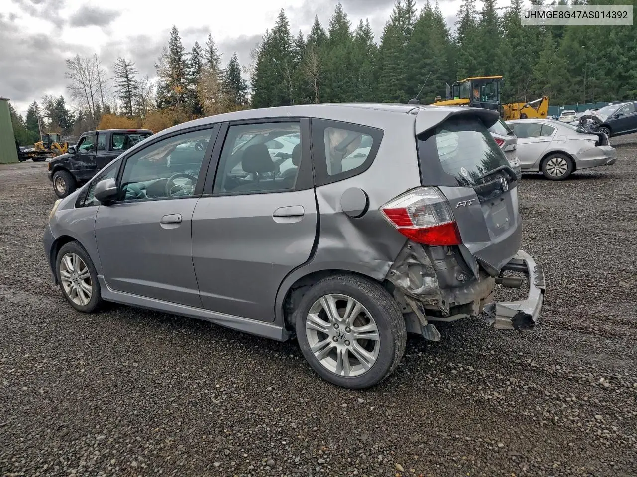 JHMGE8G47AS014392 2010 Honda Fit Sport