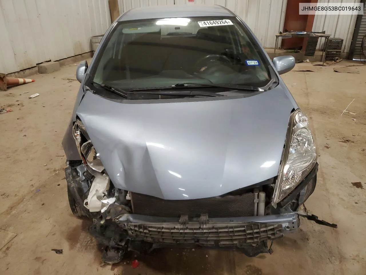 2011 Honda Fit Sport VIN: JHMGE8G53BC019643 Lot: 41649264