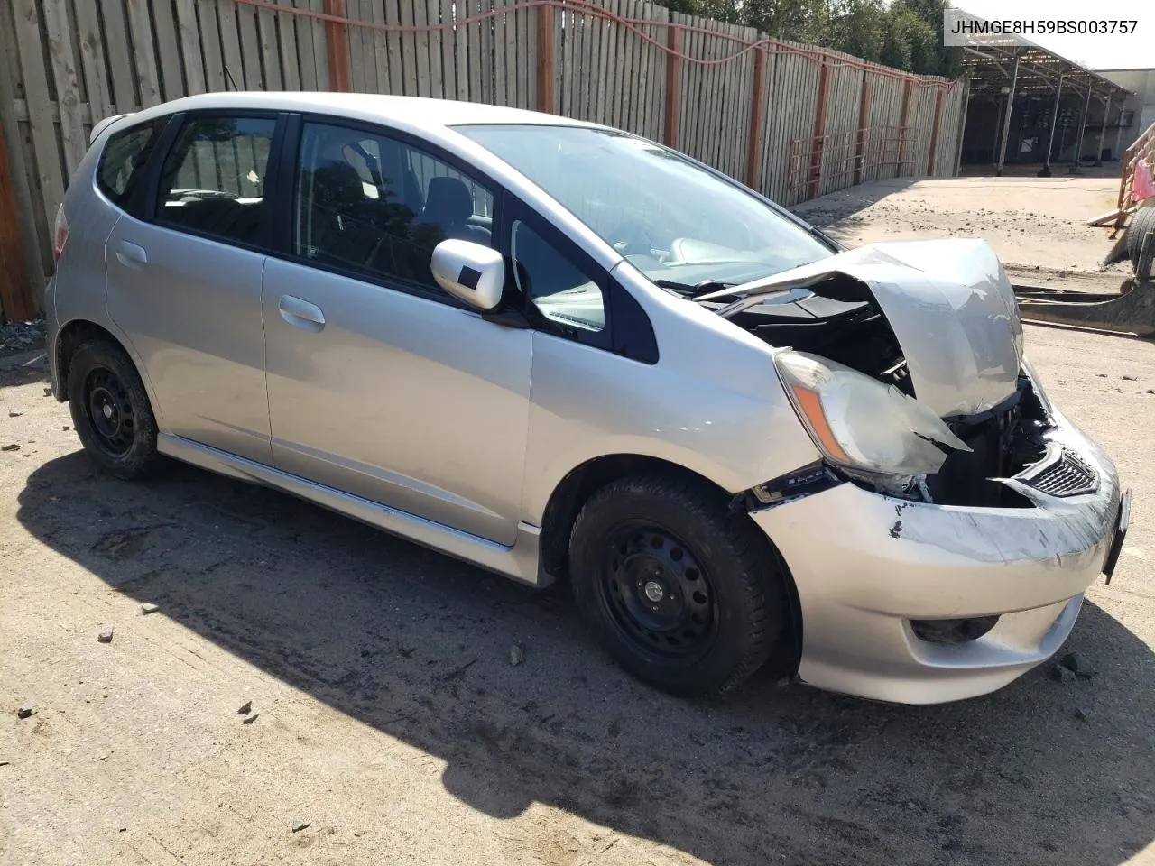 2011 Honda Fit Sport VIN: JHMGE8H59BS003757 Lot: 51429444