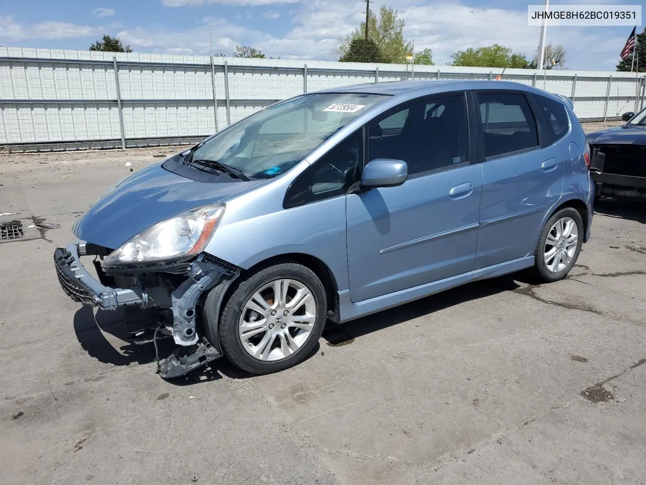 JHMGE8H62BC019351 2011 Honda Fit Sport