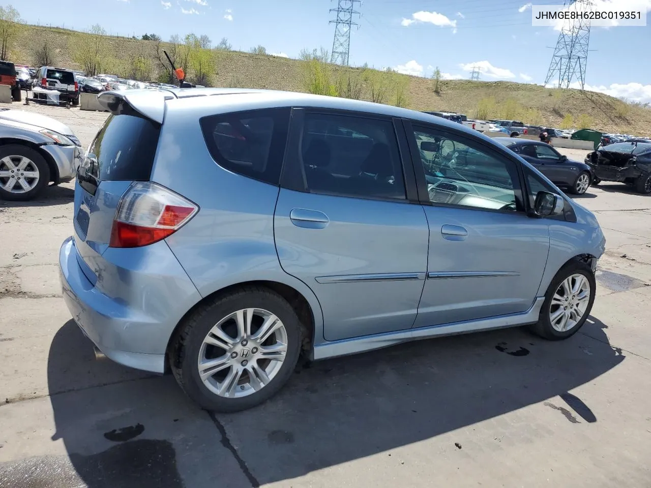 JHMGE8H62BC019351 2011 Honda Fit Sport