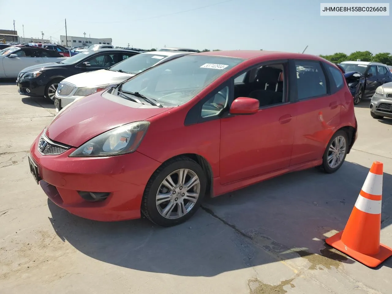 JHMGE8H55BC026608 2011 Honda Fit Sport