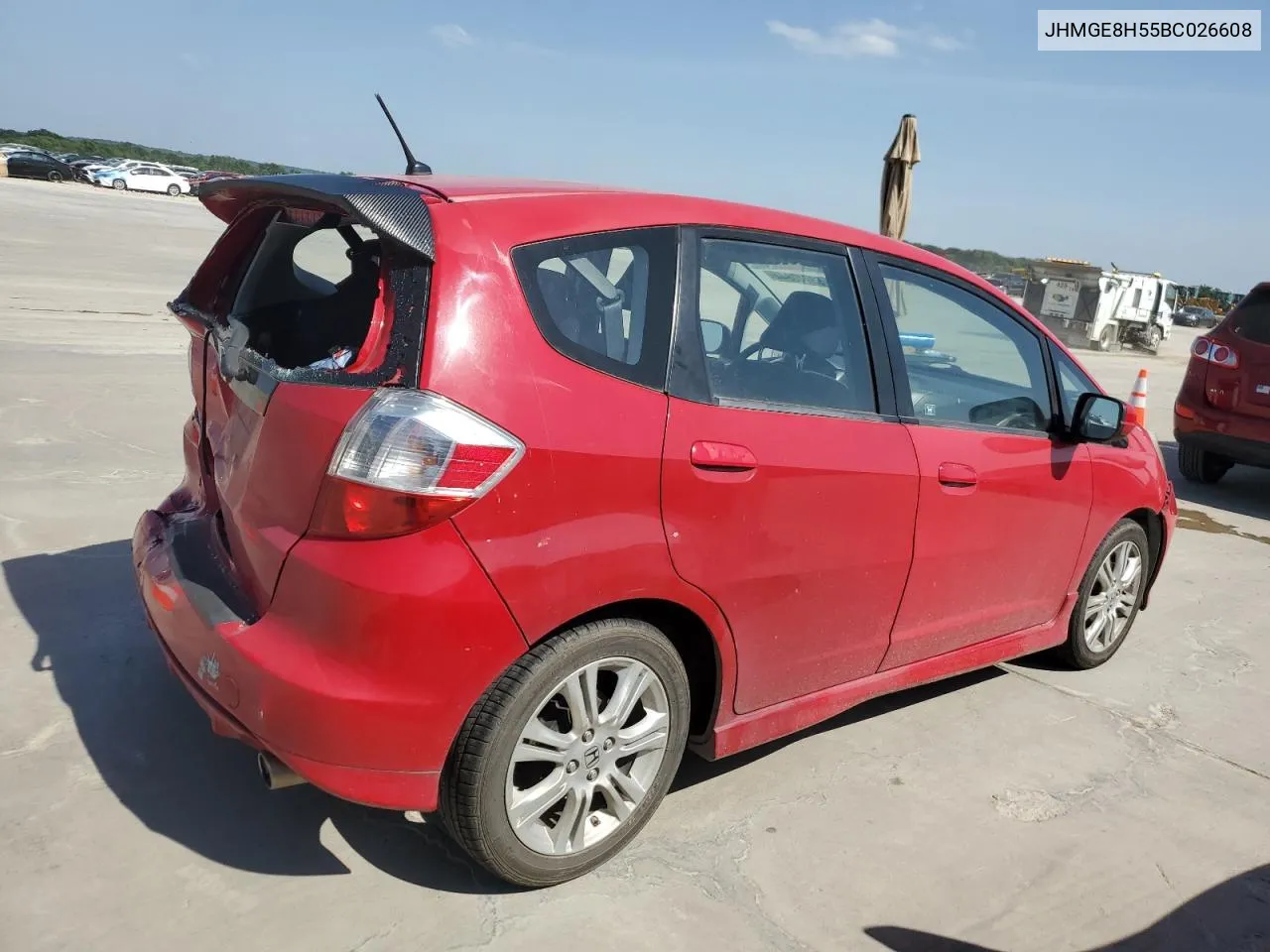 JHMGE8H55BC026608 2011 Honda Fit Sport