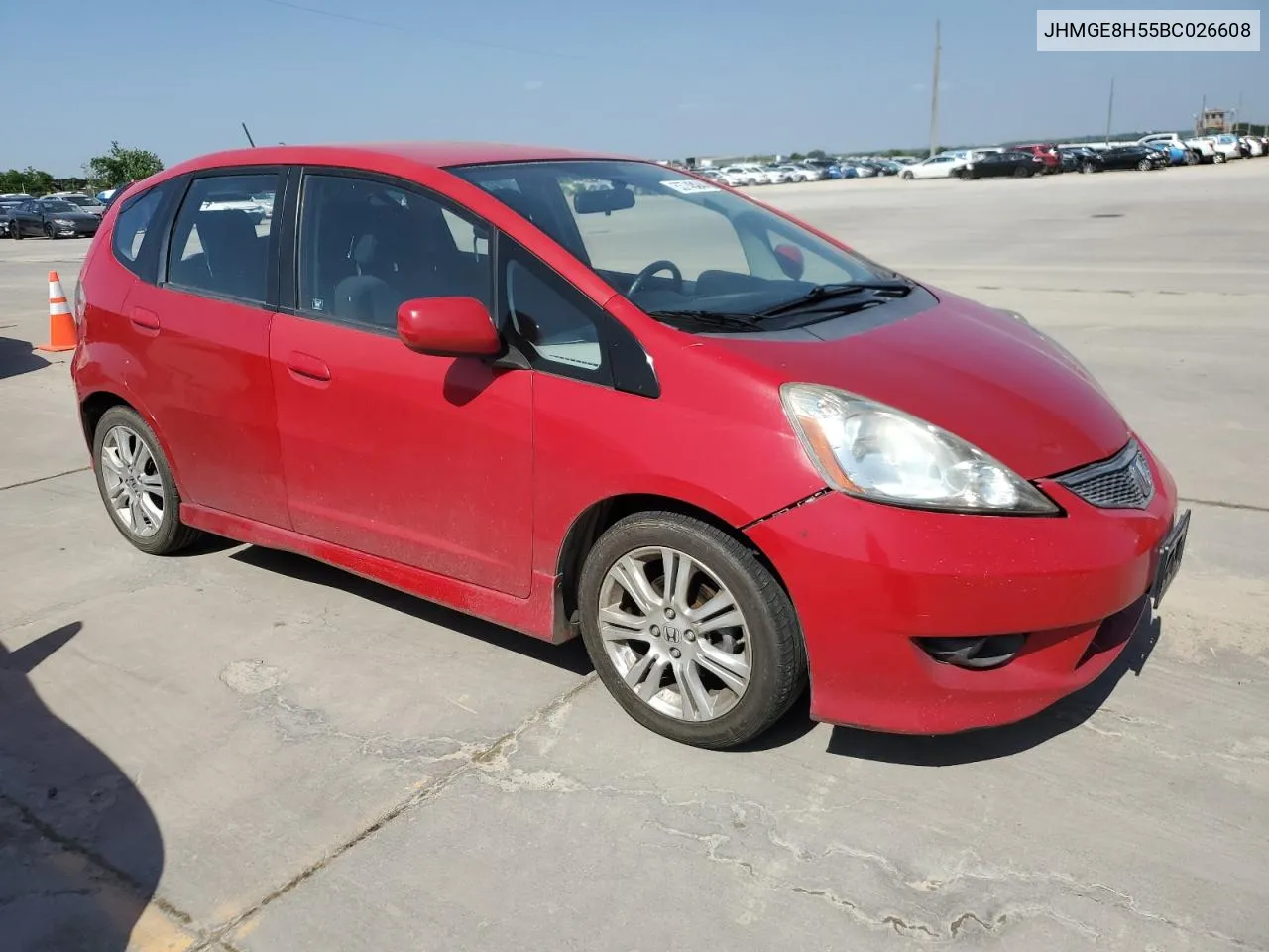 2011 Honda Fit Sport VIN: JHMGE8H55BC026608 Lot: 53740844