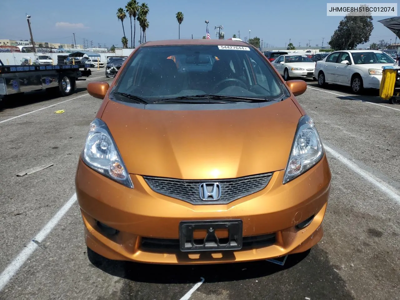 2011 Honda Fit Sport VIN: JHMGE8H51BC012074 Lot: 54427644