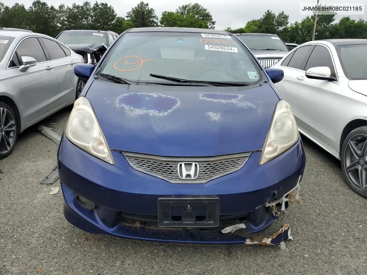 2011 Honda Fit Sport VIN: JHMGE8H50BC021185 Lot: 54928634