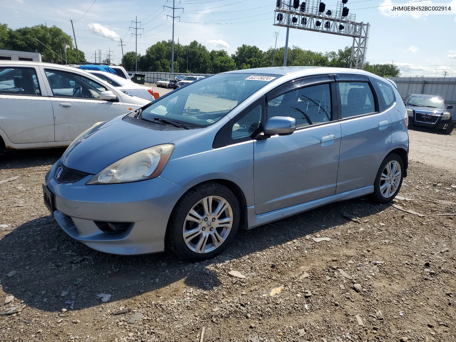 2011 Honda Fit Sport VIN: JHMGE8H52BC002914 Lot: 62275024