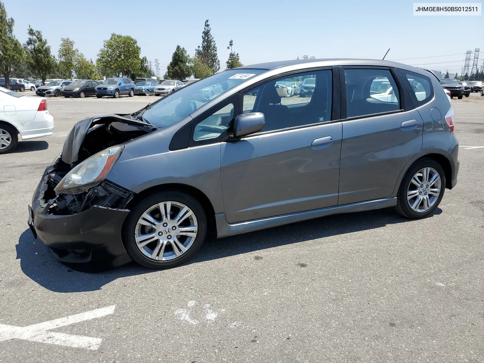 2011 Honda Fit Sport VIN: JHMGE8H50BS012511 Lot: 62714584