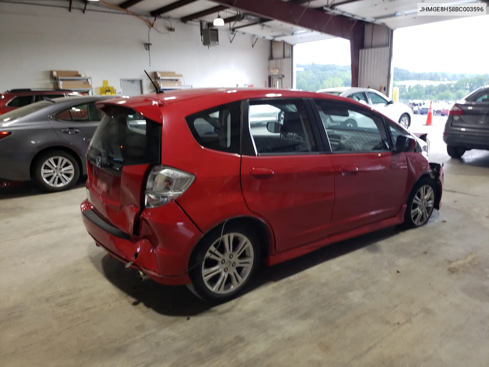 2011 Honda Fit Sport VIN: JHMGE8H58BC003596 Lot: 62727134