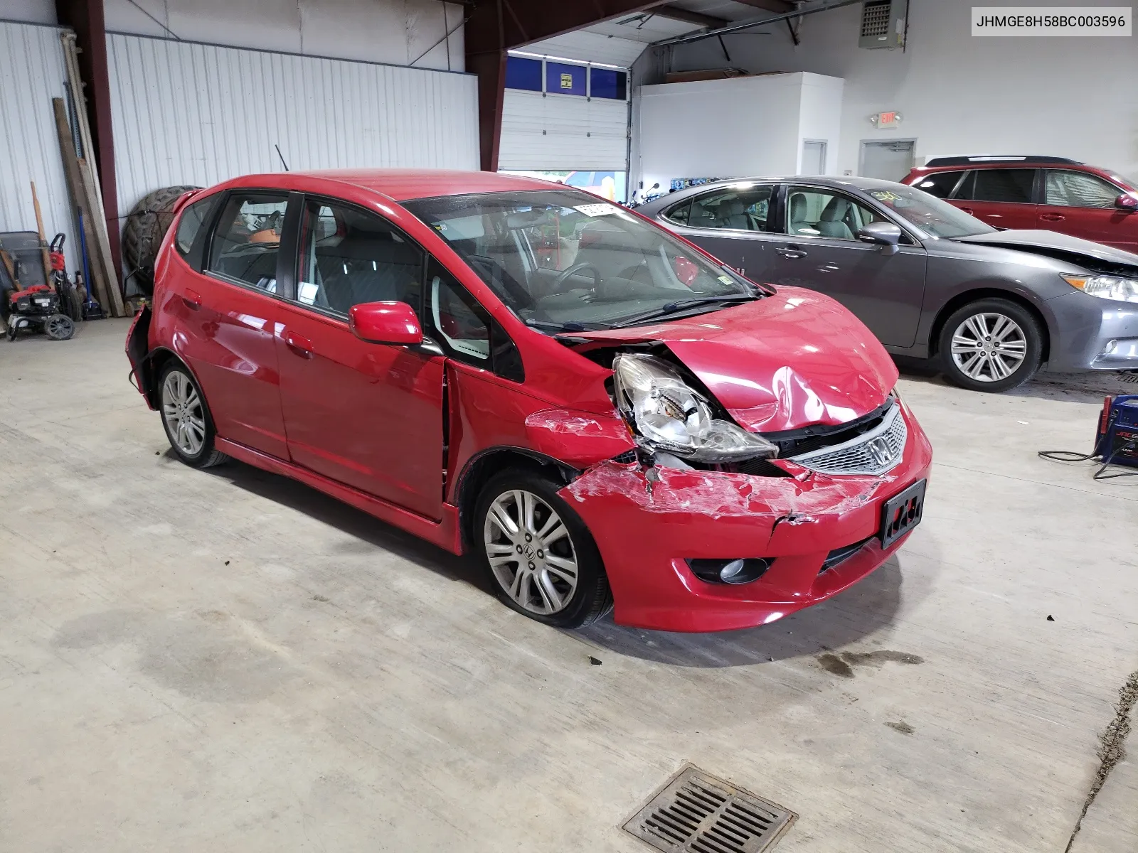 JHMGE8H58BC003596 2011 Honda Fit Sport