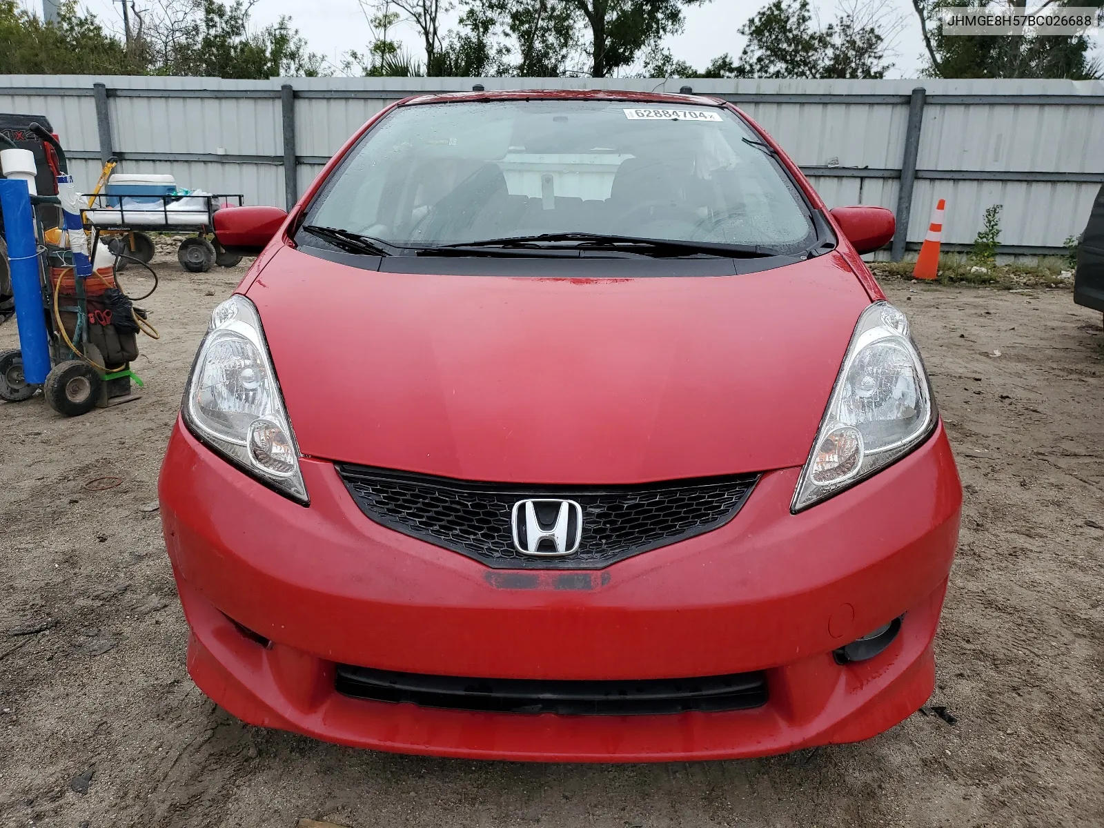 2011 Honda Fit Sport VIN: JHMGE8H57BC026688 Lot: 62884704