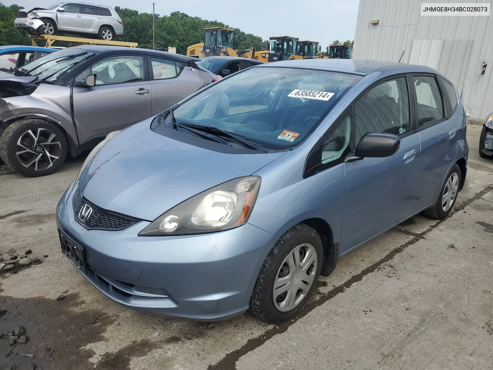 2011 Honda Fit VIN: JHMGE8H34BC028073 Lot: 63585214