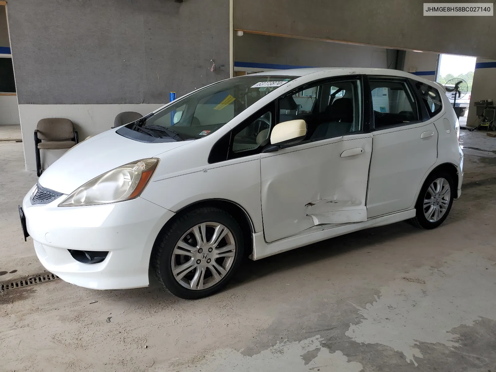 2011 Honda Fit Sport VIN: JHMGE8H58BC027140 Lot: 63773874