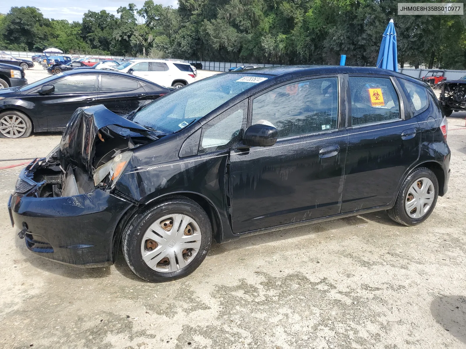 2011 Honda Fit VIN: JHMGE8H35BS010977 Lot: 63783524