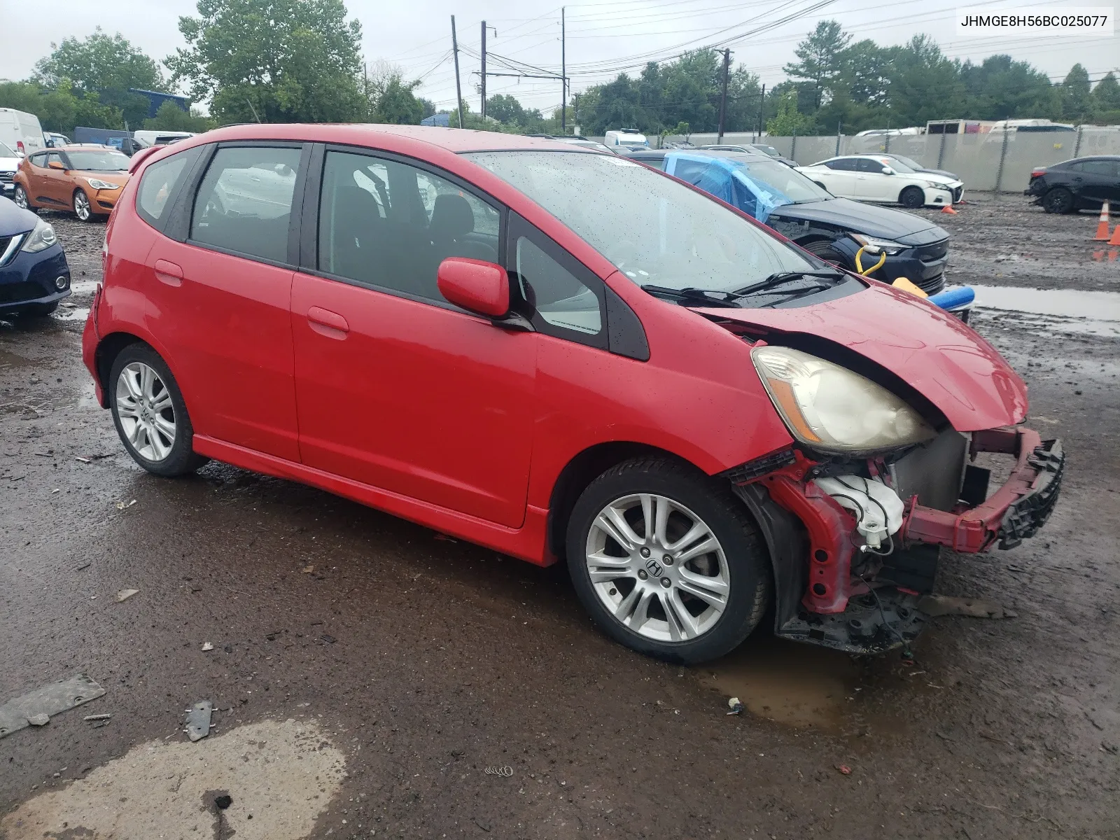 JHMGE8H56BC025077 2011 Honda Fit Sport