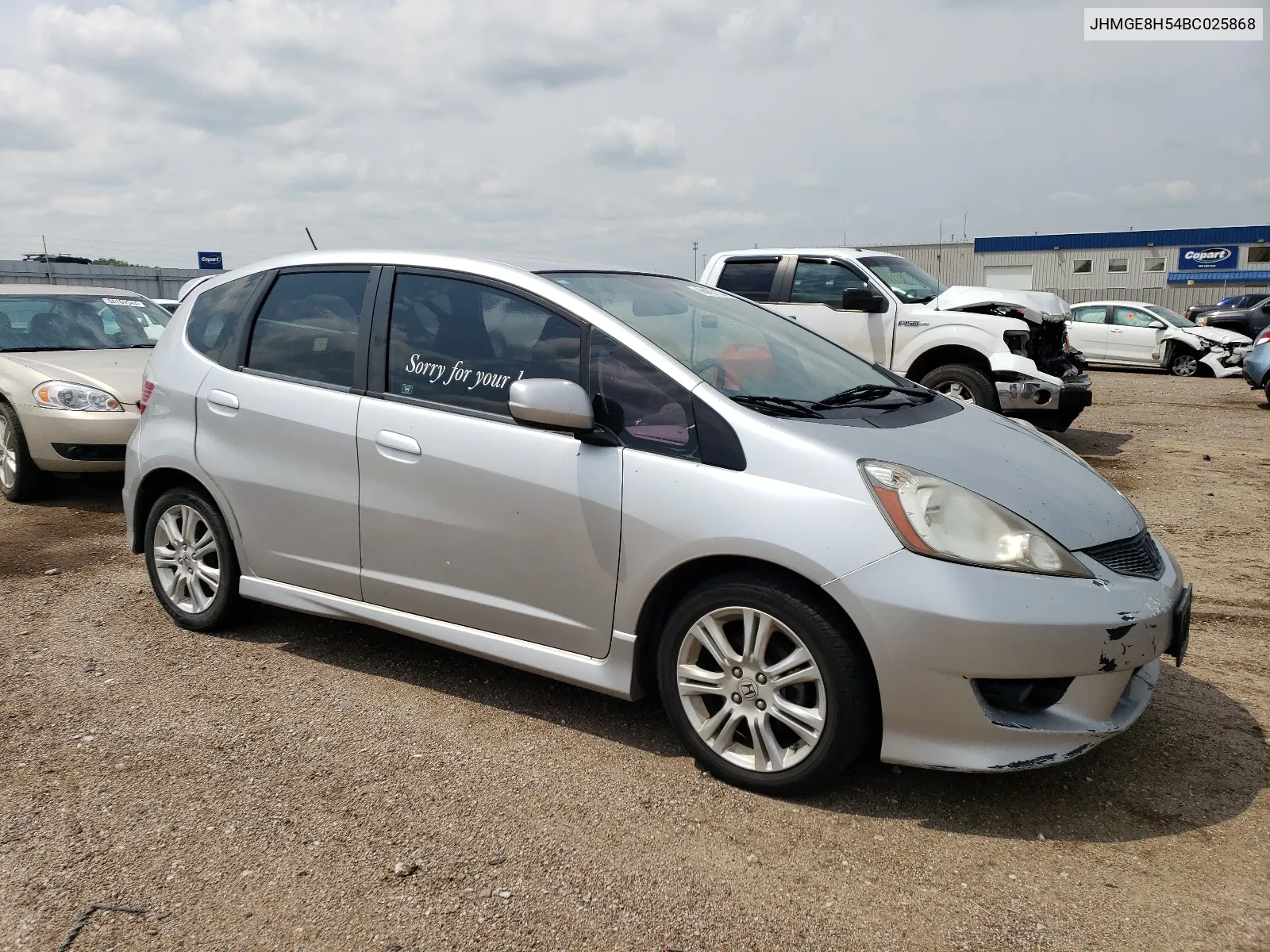 2011 Honda Fit Sport VIN: JHMGE8H54BC025868 Lot: 66497124