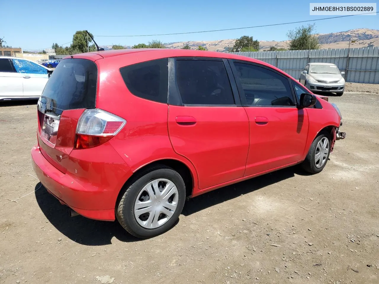 2011 Honda Fit VIN: JHMGE8H31BS002889 Lot: 67395164