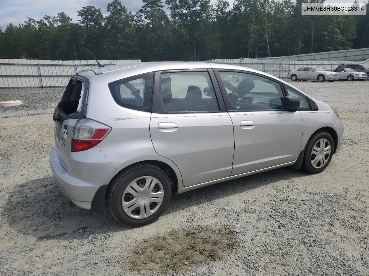 2011 Honda Fit VIN: JHMGE8H30BC028314 Lot: 70193384