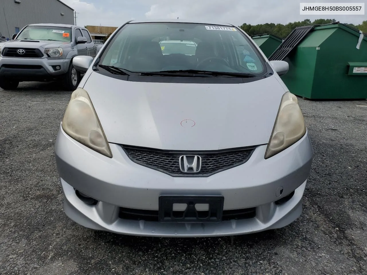 2011 Honda Fit Sport VIN: JHMGE8H50BS005557 Lot: 71381774