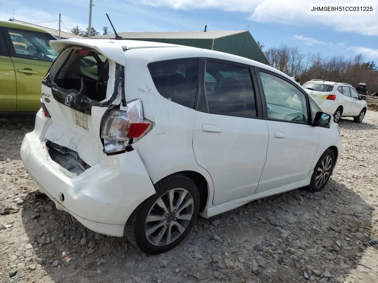 2012 Honda Fit Sport VIN: JHMGE8H51CC031225 Lot: 51031394