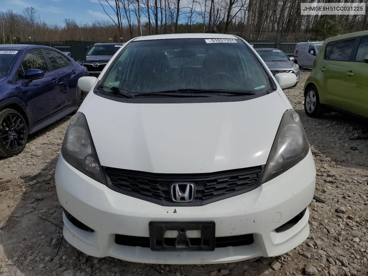 2012 Honda Fit Sport VIN: JHMGE8H51CC031225 Lot: 51031394