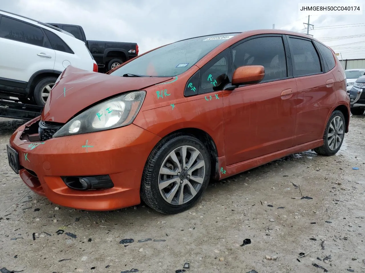 JHMGE8H50CC040174 2012 Honda Fit Sport