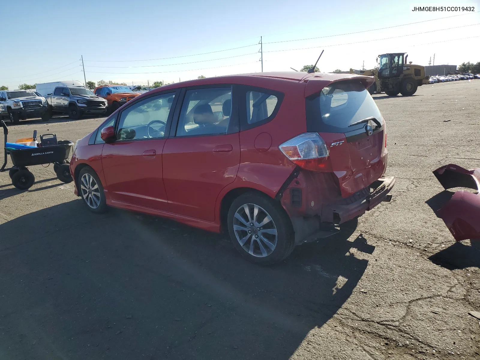 2012 Honda Fit Sport VIN: JHMGE8H51CC019432 Lot: 52900224