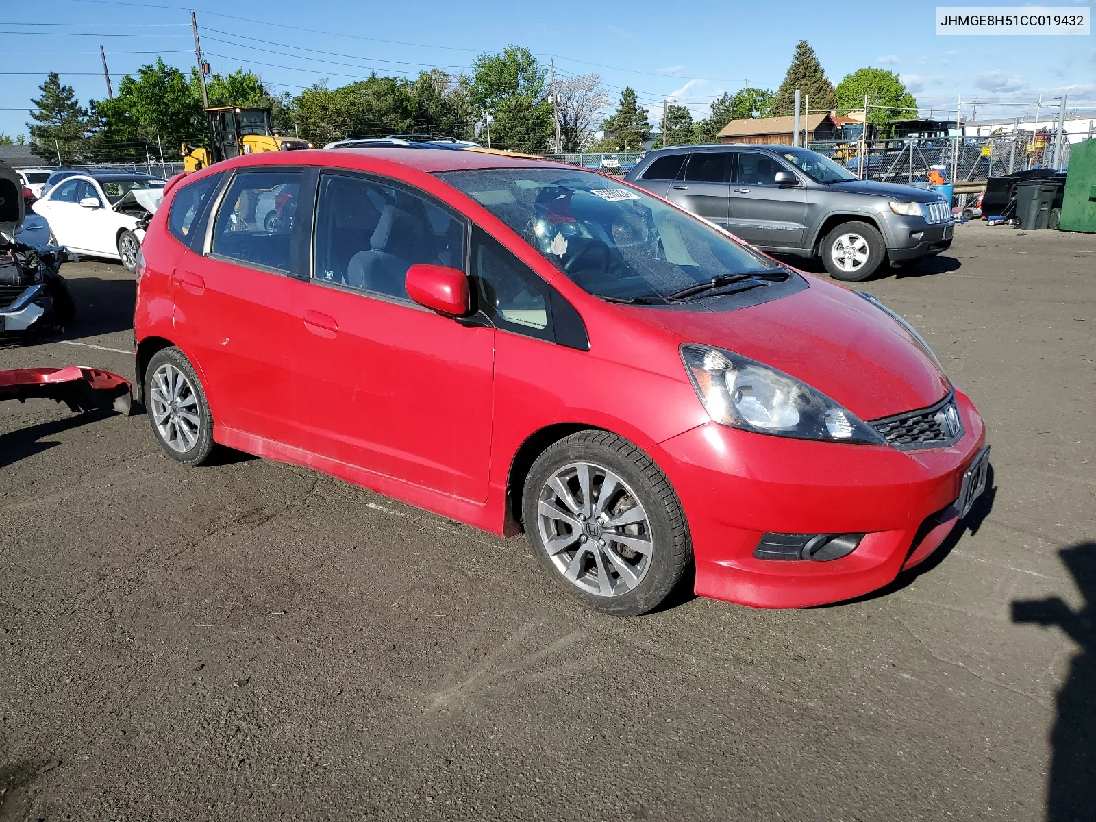 2012 Honda Fit Sport VIN: JHMGE8H51CC019432 Lot: 52900224