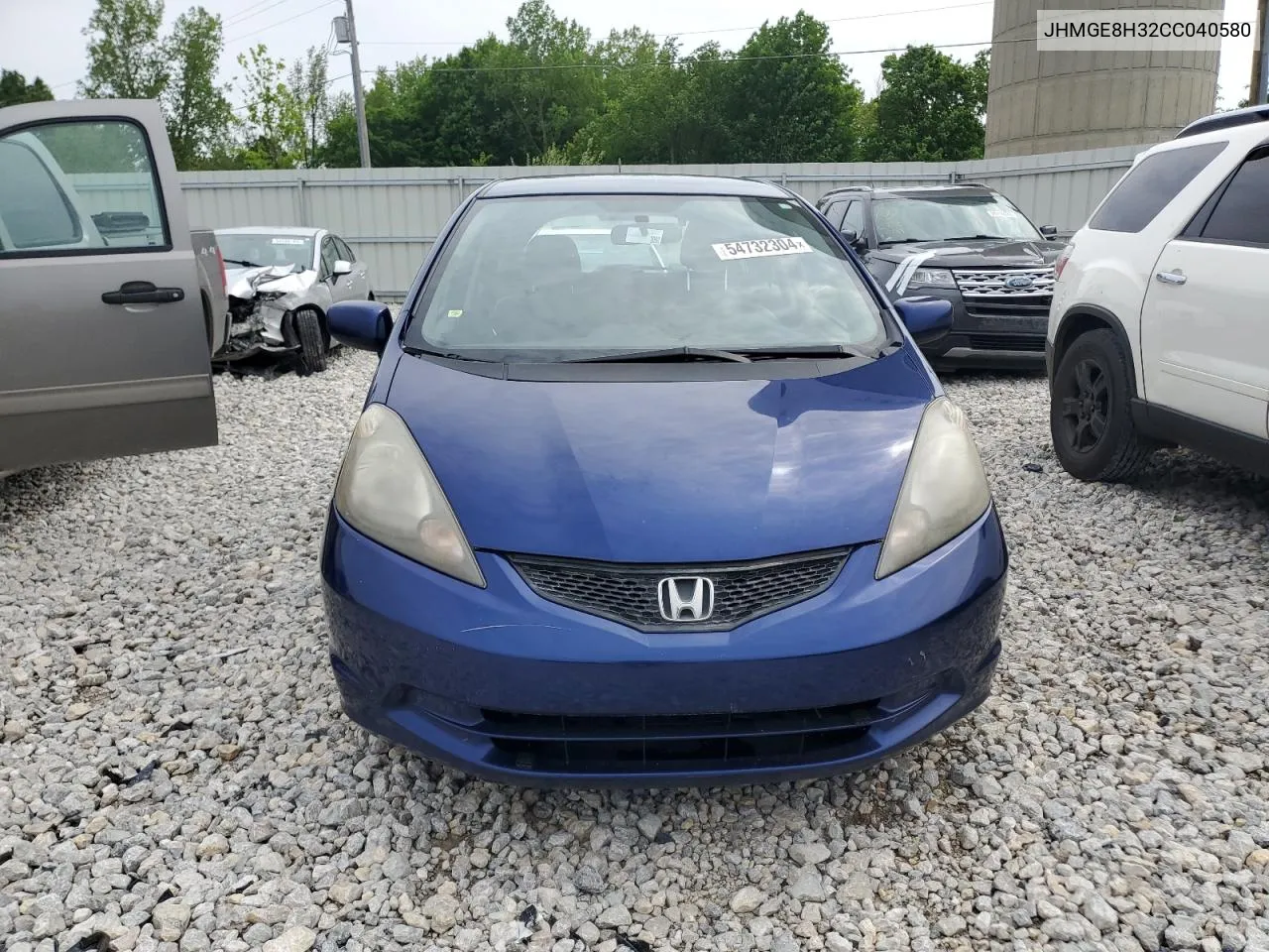 2012 Honda Fit VIN: JHMGE8H32CC040580 Lot: 54732304