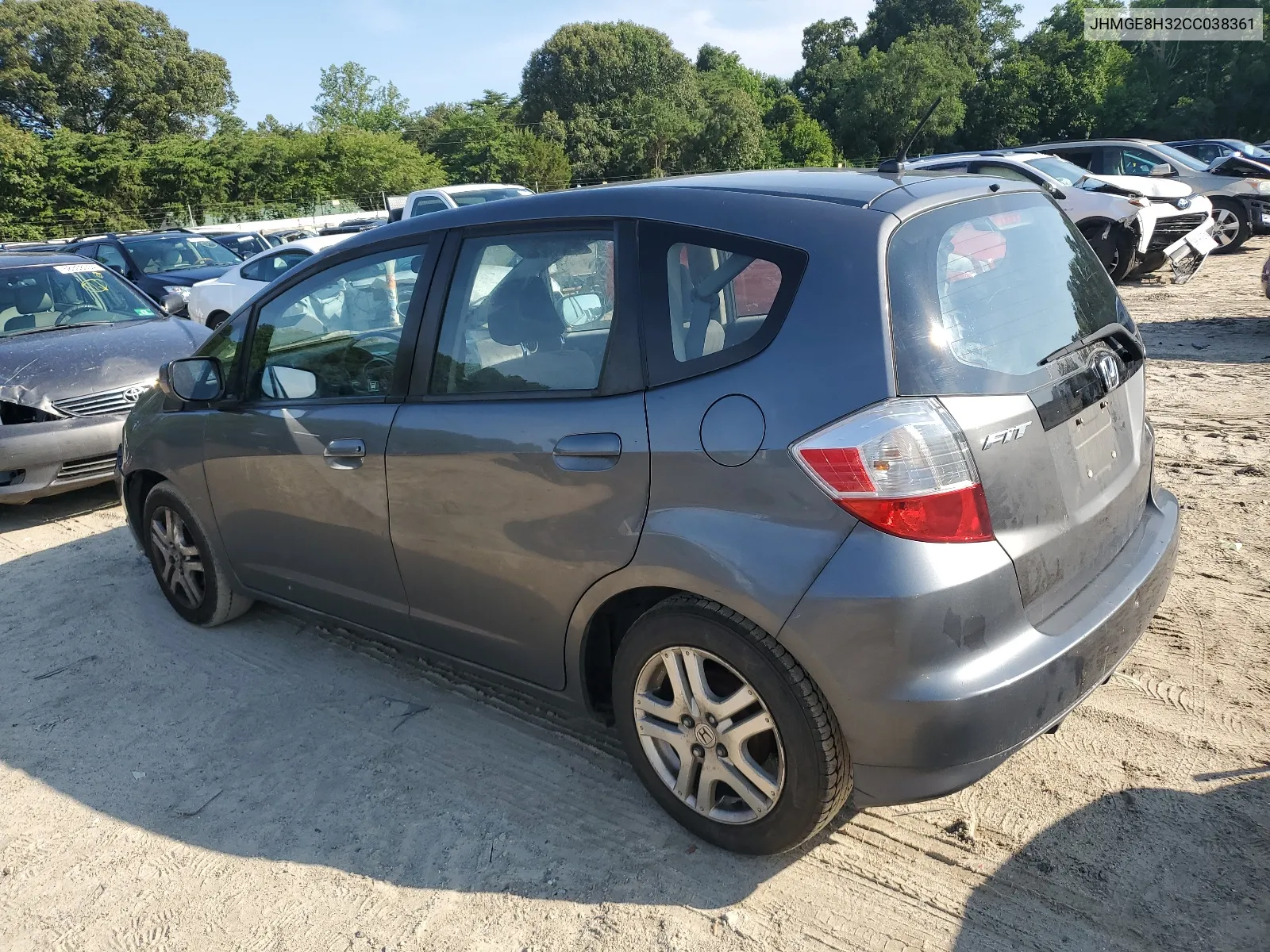 2012 Honda Fit VIN: JHMGE8H32CC038361 Lot: 61017884