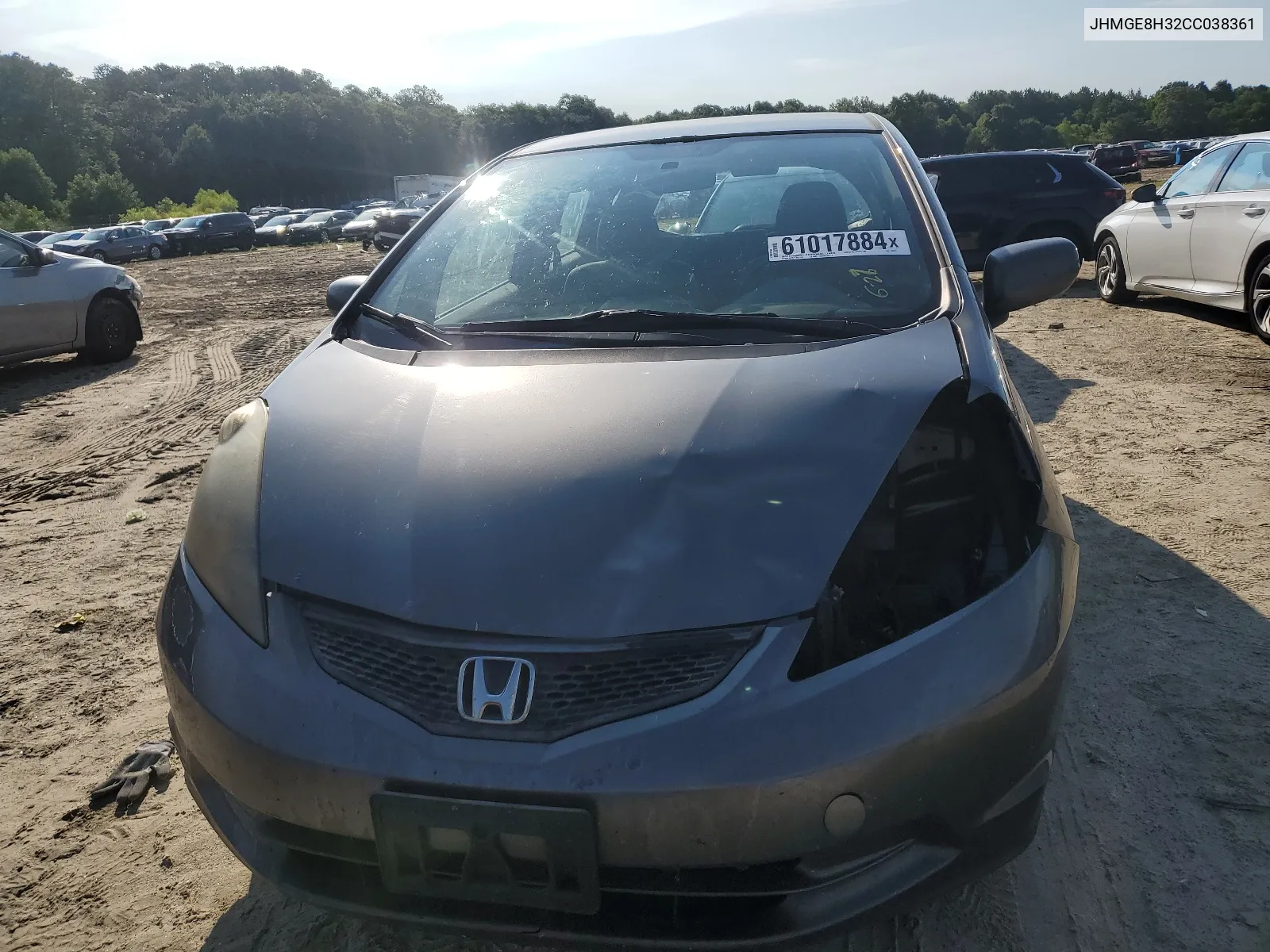 2012 Honda Fit VIN: JHMGE8H32CC038361 Lot: 61017884