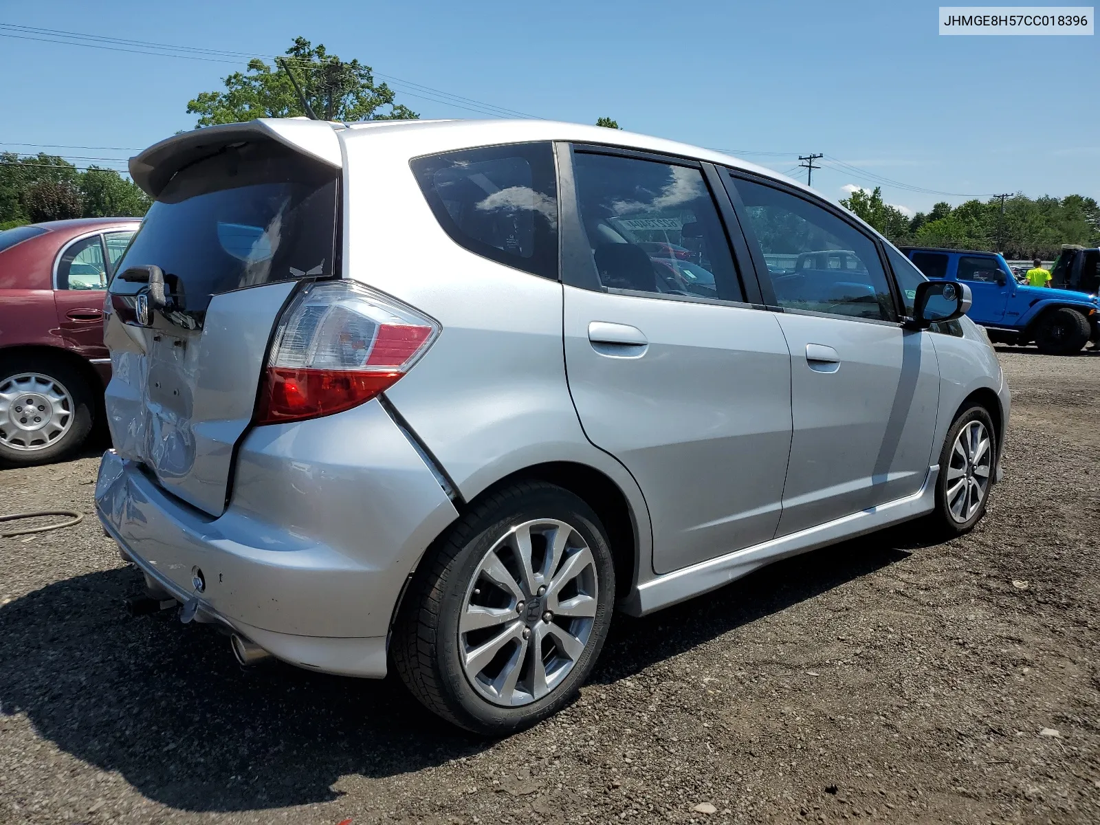 JHMGE8H57CC018396 2012 Honda Fit Sport