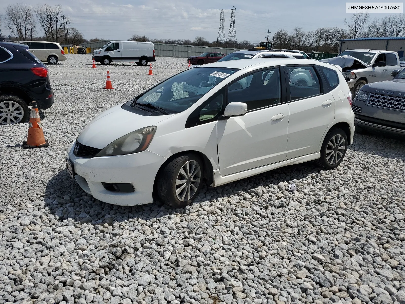 JHMGE8H57CS007680 2012 Honda Fit Sport