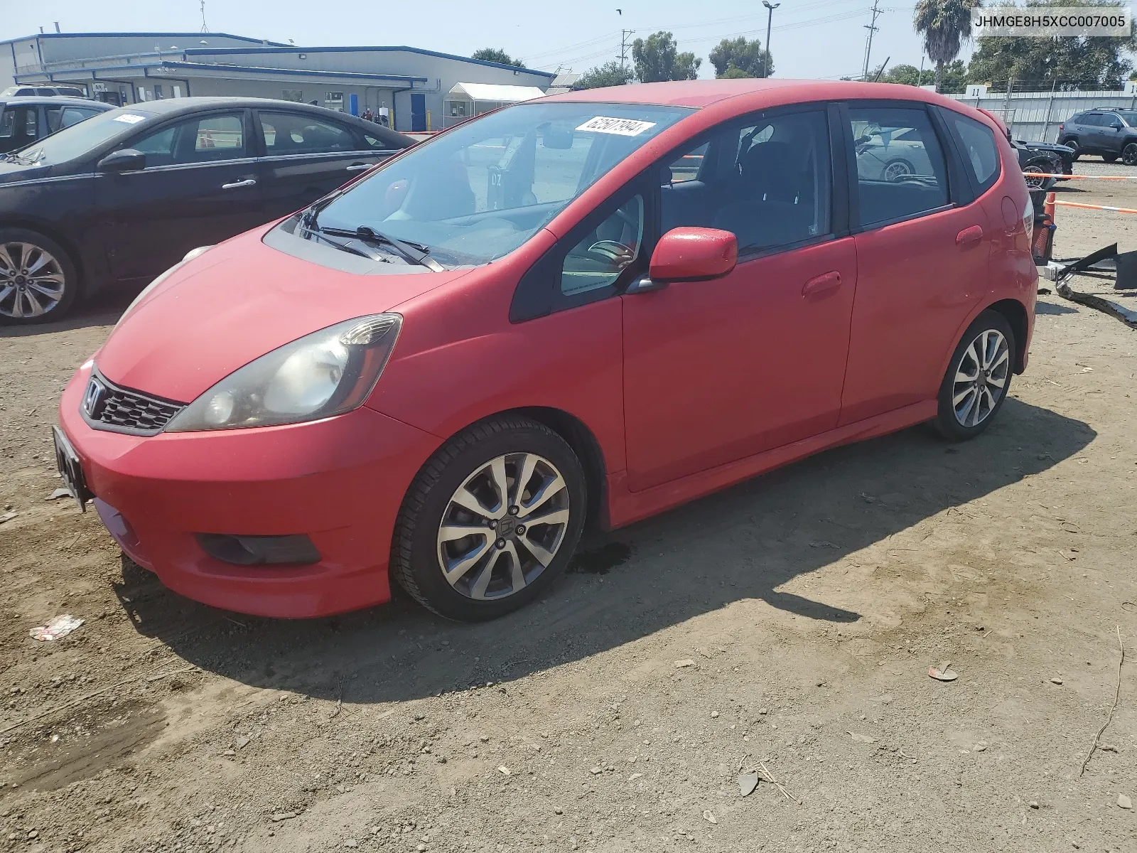 2012 Honda Fit Sport VIN: JHMGE8H5XCC007005 Lot: 62507994