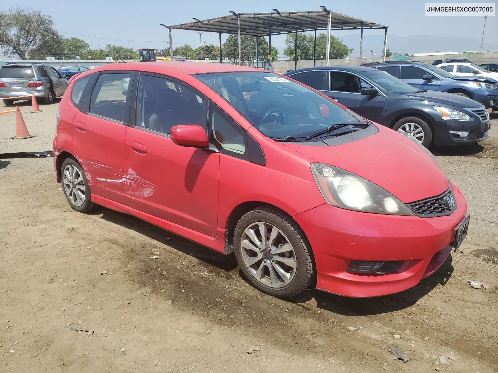 JHMGE8H5XCC007005 2012 Honda Fit Sport